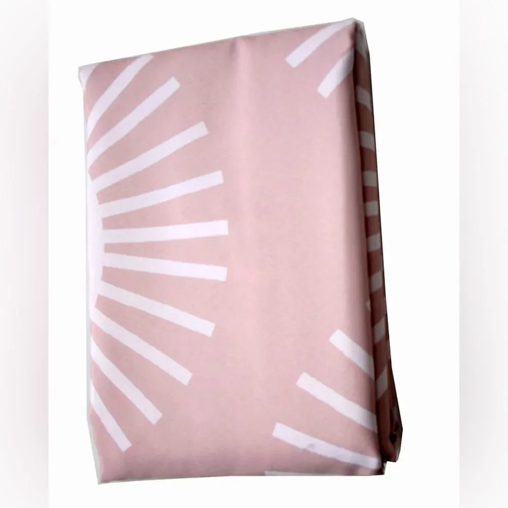 NWOT Society6 Pink Soleil Sun Pattern Designer Shower Curtain 69